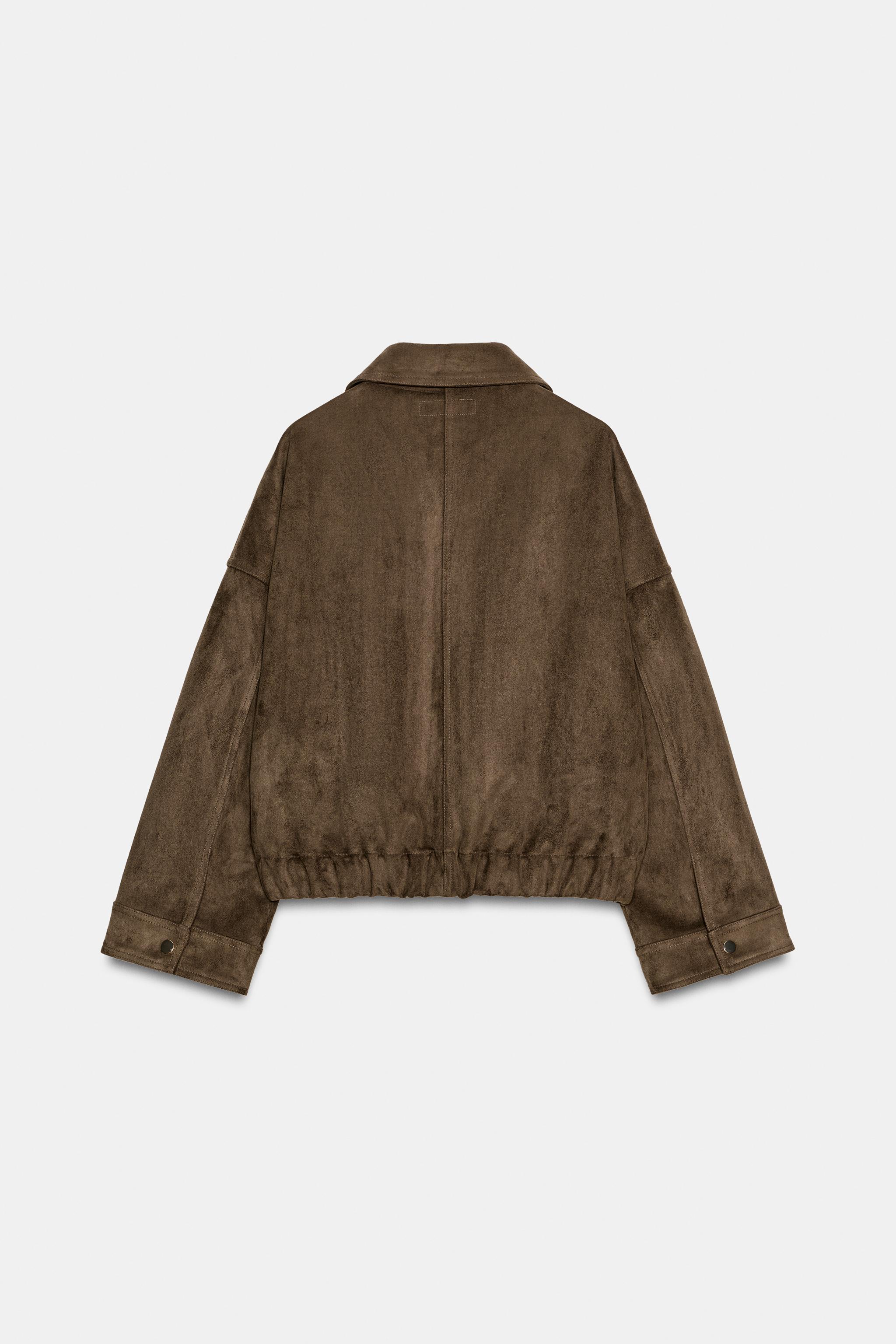 BLOUSON EFFET DAIM